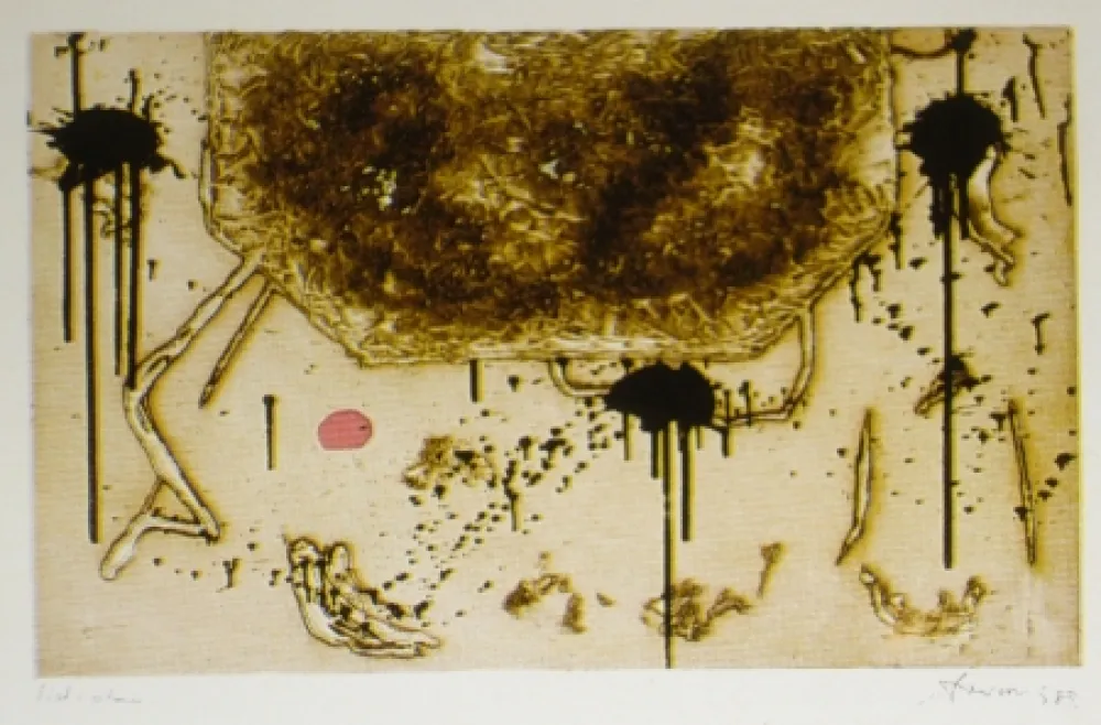 Ets En Aquatint Argimon - Forma bistre