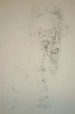 Lithografie Arhika - Autoportrait