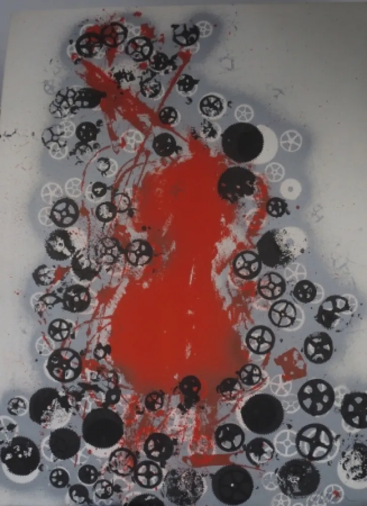 Lithografie Arman - Violon