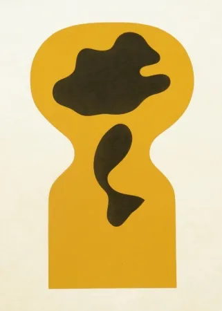 Houtsnede Arp - Le Soleil Recercle 