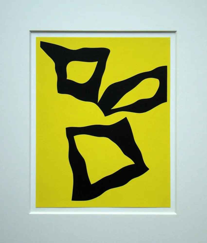 Zeefdruk Arp - Placé selon les lois du hasard - 1951