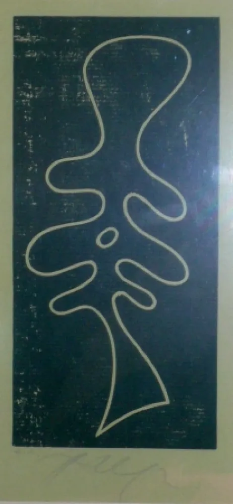 Houtsnede Arp - Torse feuille