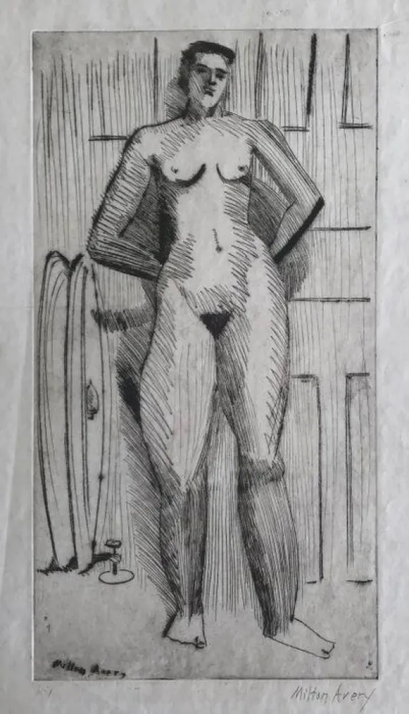 Droge Naald Avery - Standing Nude