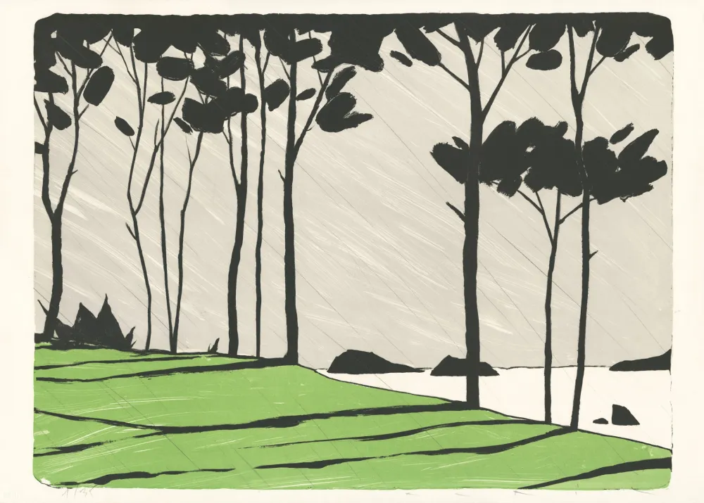 Lithografie Avril - Betagne - Vert