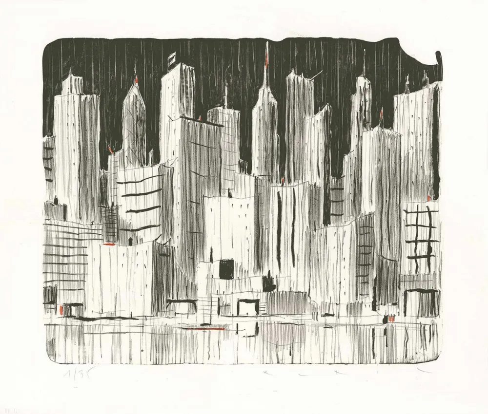 Lithografie Avril - Rainy Day