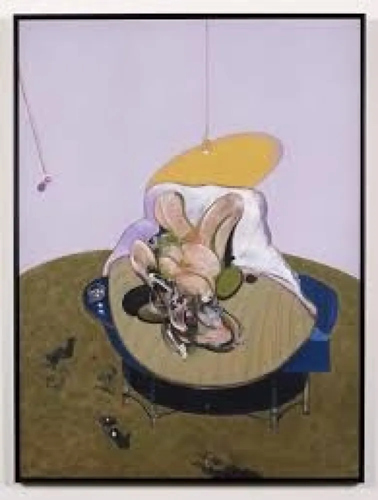 Lithografie Bacon - Lying Figure- Q2B, 1969/2015