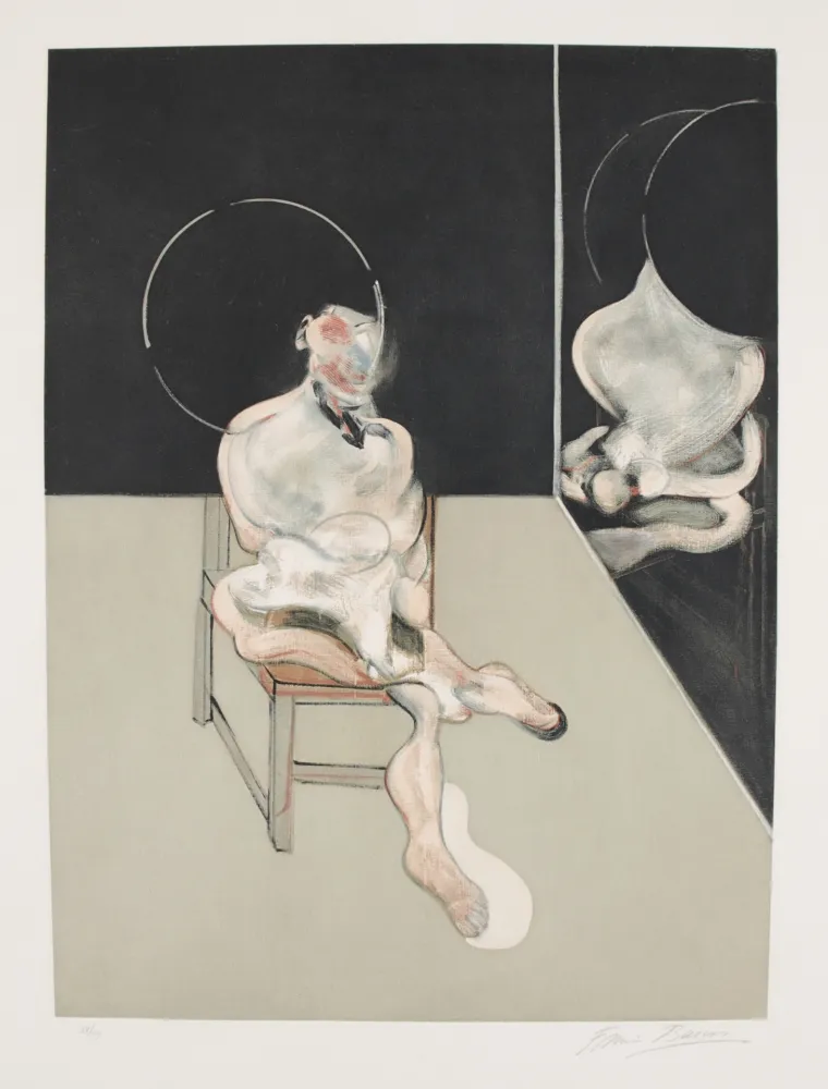 Ets En Aquatint Bacon - Seated Figure