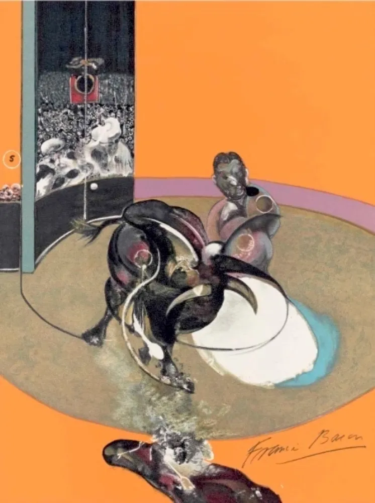Lithografie Bacon -  Study for bullfight, n° 1 