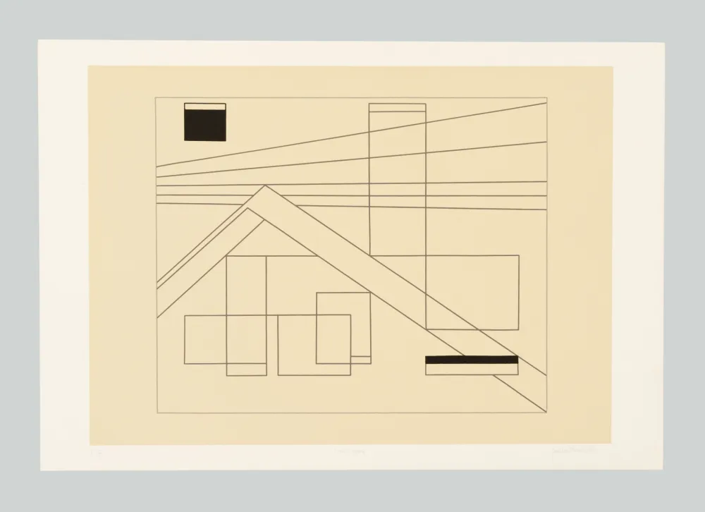 Zeefdruk Badiali - Composizione (tavola 4)
