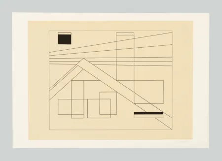 Zeefdruk Badiali - Composizione (tavola 4)