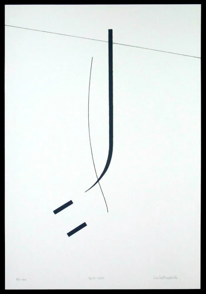 Zeefdruk Badiali - Le vent se leve (tavola 5)