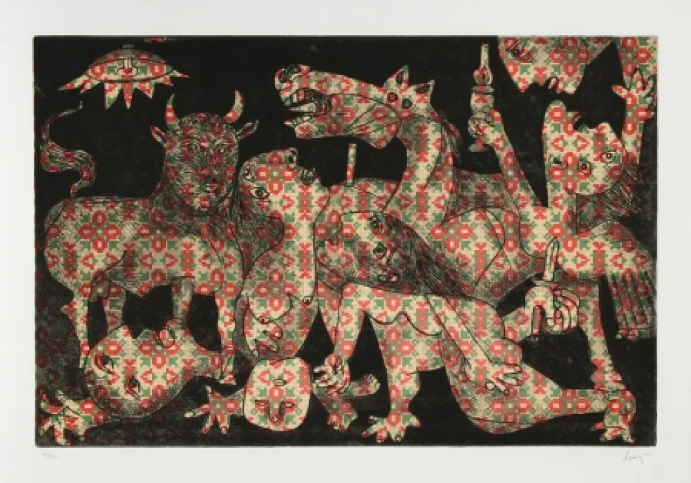 Ets En Aquatint Baj - Baj Chez Picasso 2