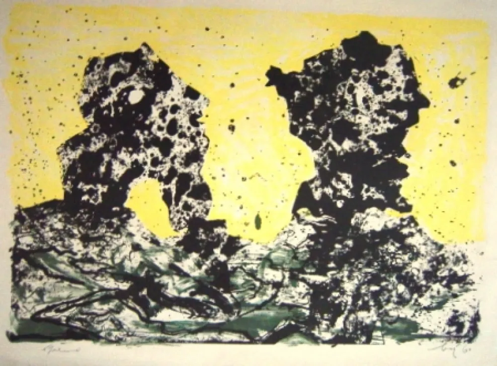 Lithografie Baj -  Due Personnaggi