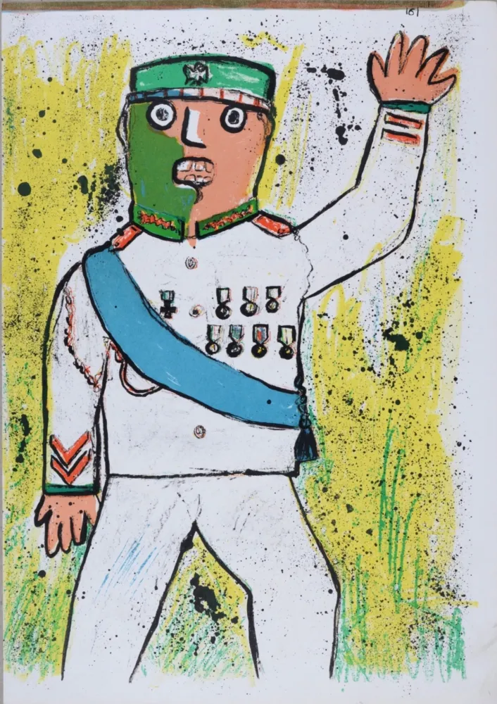 Lithografie Baj - One Cent Life, 1964