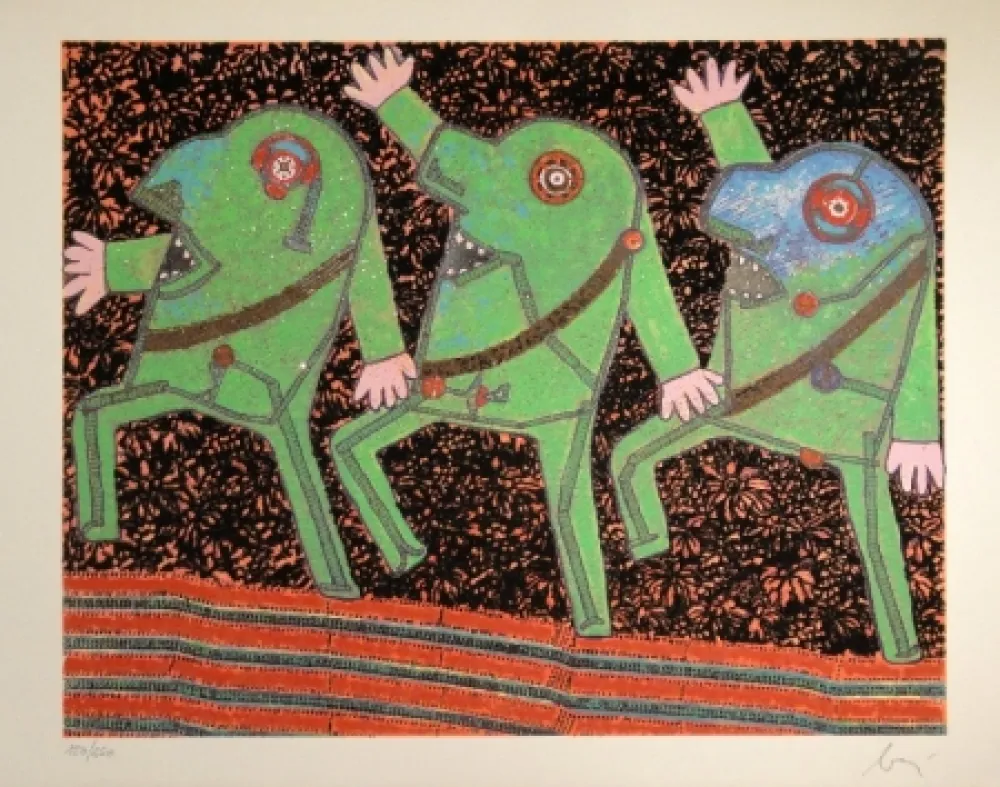 Ets En Aquatint Baj - Parade