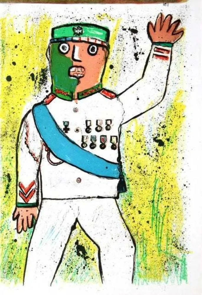 Lithografie Baj - Untitled