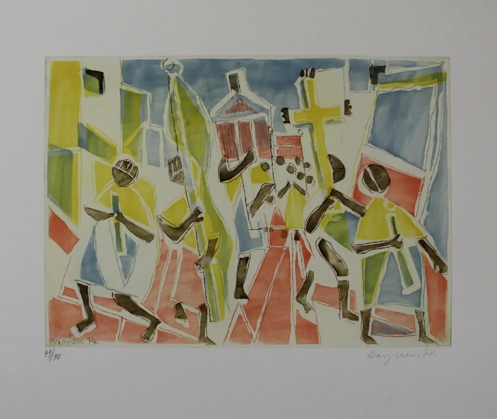 Ets En Aquatint Bargheer - Corpus Domini