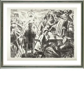 Lithografie Barlach - Frau Venus, 1919