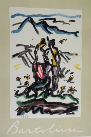 Lithografie Bartolini - Cacciatore felice