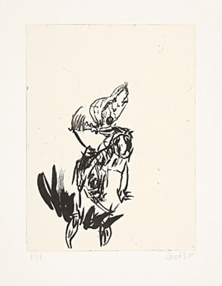 Ets En Aquatint Baselitz - Aus der Anatomie