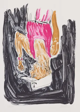 Lithografie Baselitz - Einer malt mein portrait