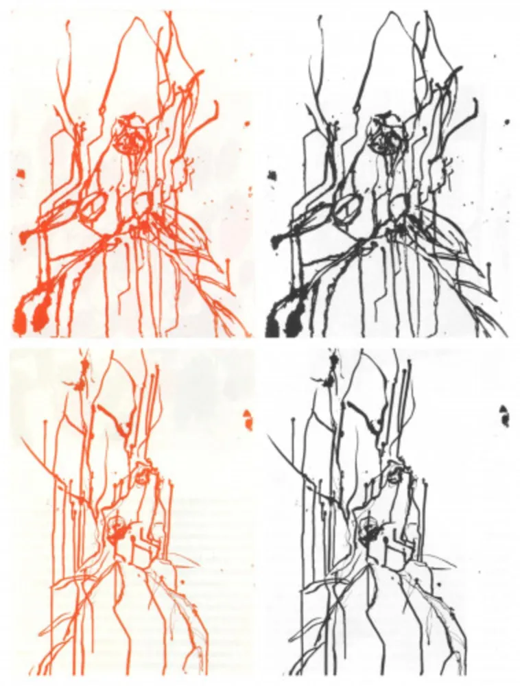 Ets En Aquatint Baselitz - Hirsche (set of 4)