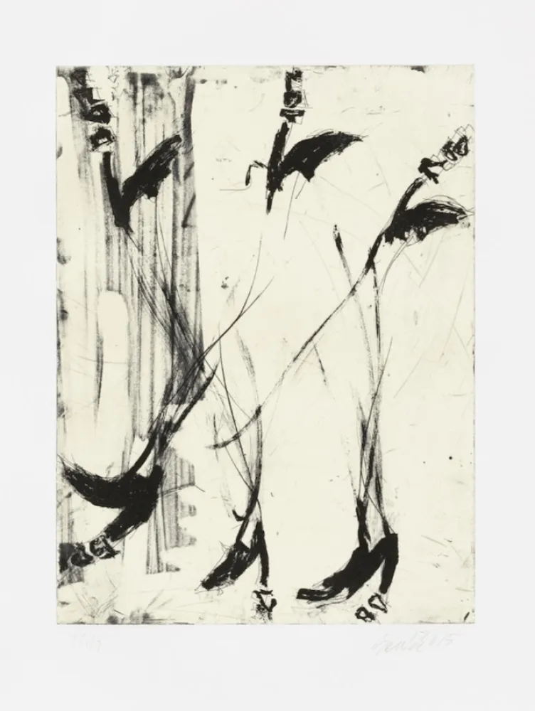 Ets En Aquatint Baselitz - Sono sei piedi