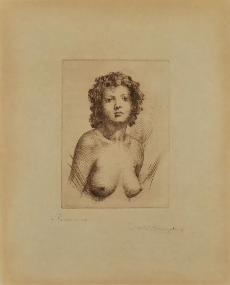 Droge Naald Battigelli - FEMALE NUDE HALF-LENGTH