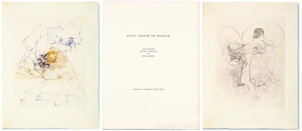 Geïllustreerd Boek Bellmer - PETIT TRAITÉ DE MORALE. 10 gravures en couleurs signées (Visat 1968)