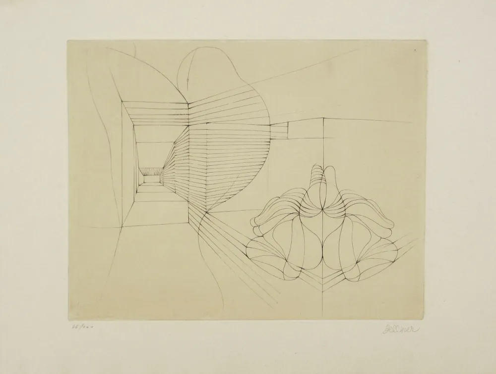 Ets En Aquatint Bellmer - Souterrain prénatal
