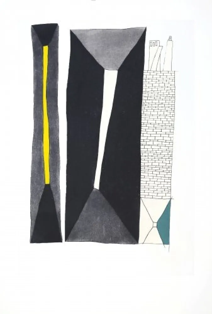 Ets En Aquatint Benmayor - Pasillo con muro