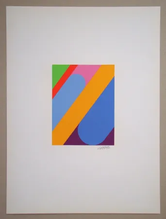 Zeefdruk Béöthy Steiner - Composition, 1972