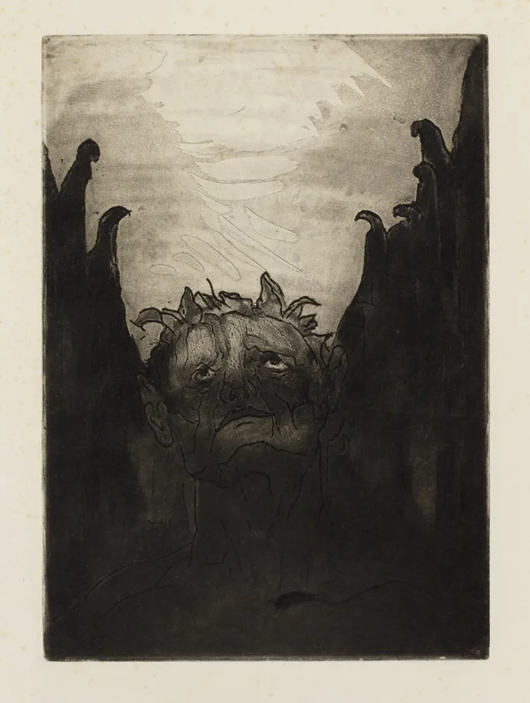 Ets En Aquatint Bernard - La Fin de Satan (The End of Satan)