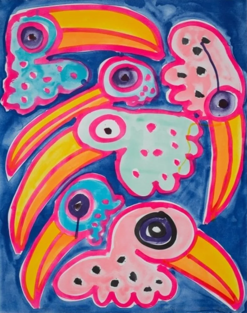 Lithografie Bernhardt - Toco Toucan Tocano