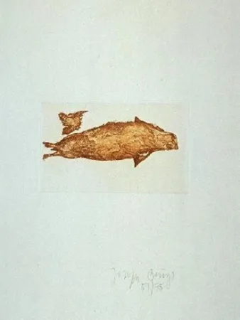 Ets En Aquatint Beuys - Meerengel Robbe III