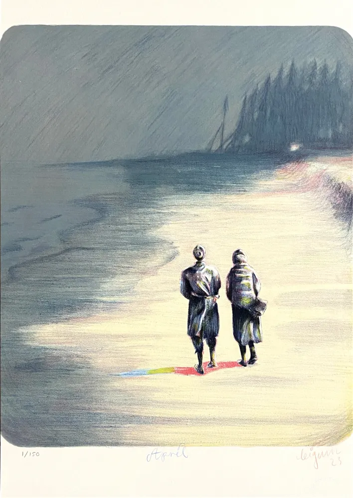 Lithografie Bigum - April