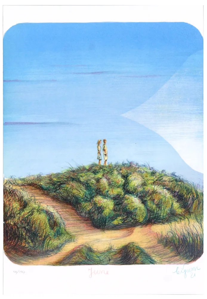Lithografie Bigum - June