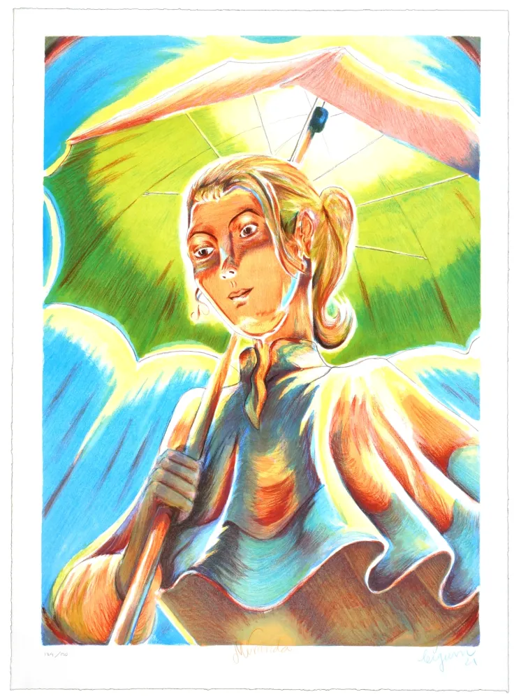 Lithografie Bigum - Miranda