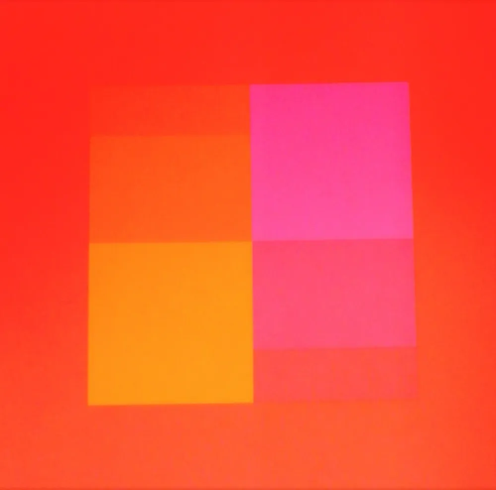 Zeefdruk Bill - Composizione in rosso