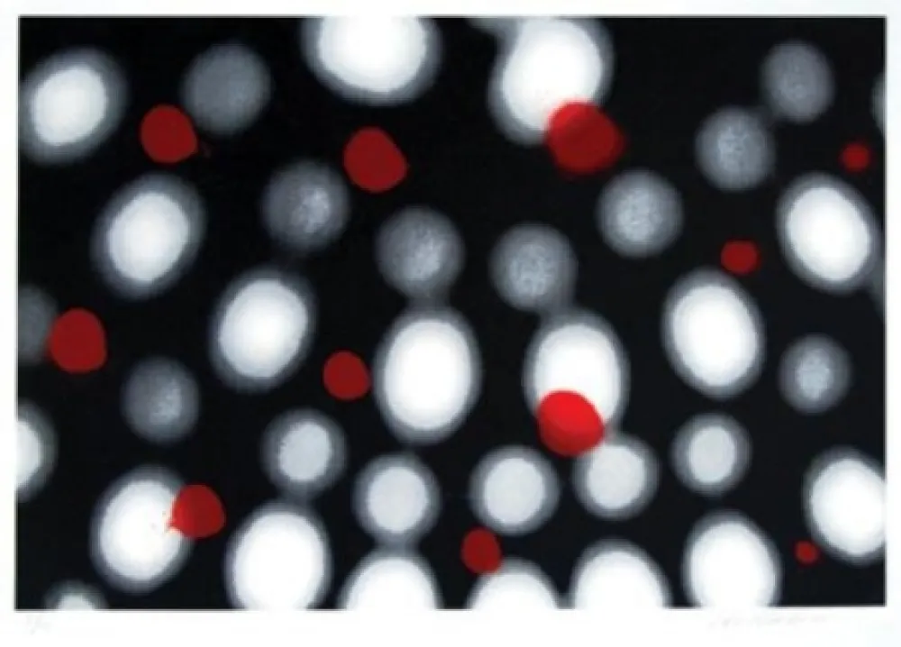 Zeefdruk Bleckner - Untitled