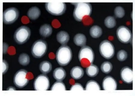 Zeefdruk Bleckner - Untitled