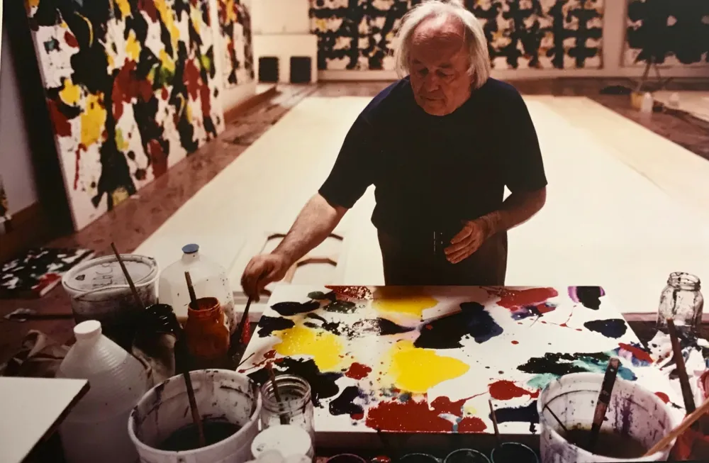 Fotografie Blum - Sam Francis in his studio