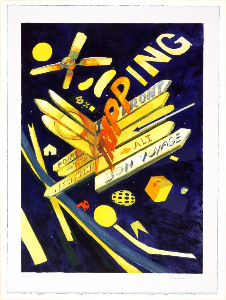 Lithografie Boesen - Bon Voyage