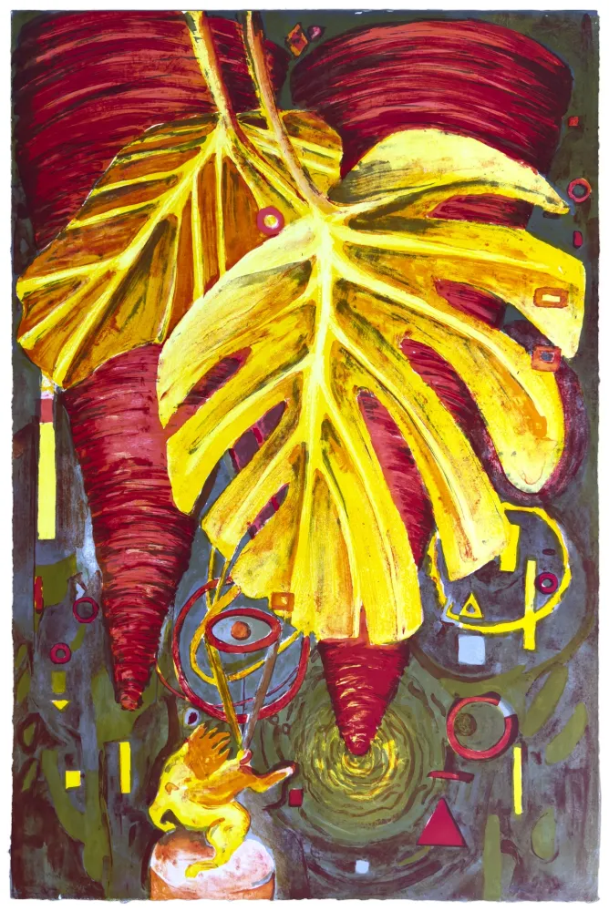 Lithografie Boesen - Monstera Monstera I
