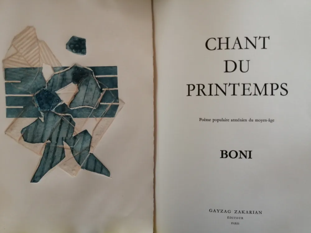 Geïllustreerd Boek Boni - Chant du Printemps - Poème populaire arménien -