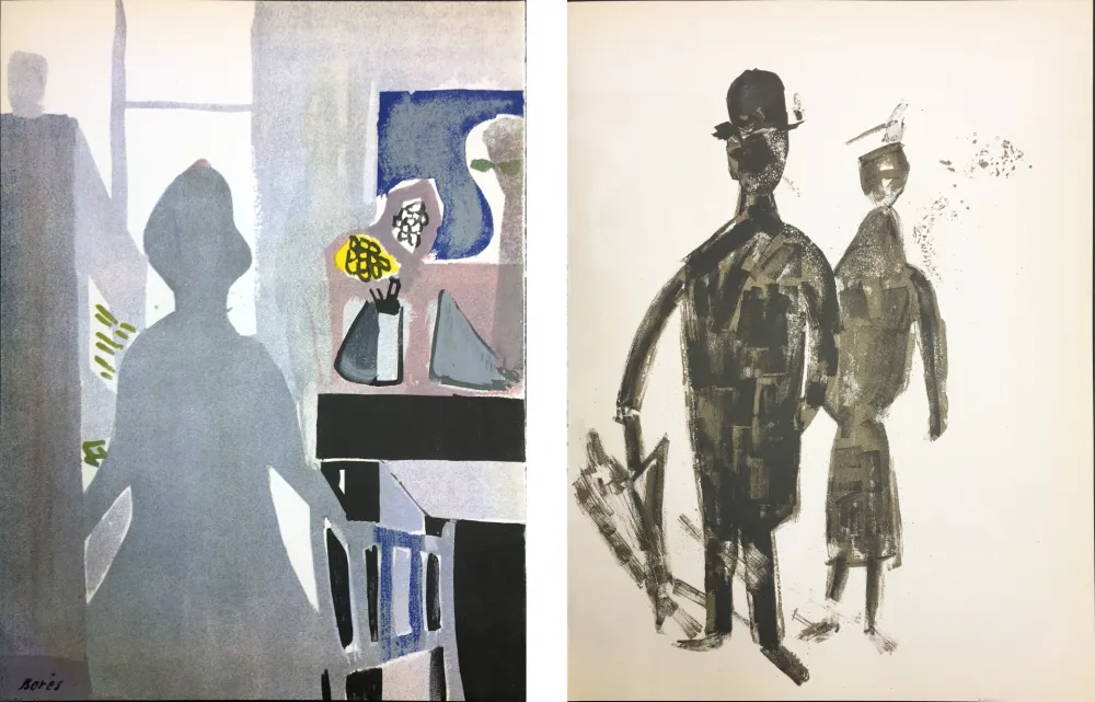 Lithografie Bores - INTÉRIEUR (1952)