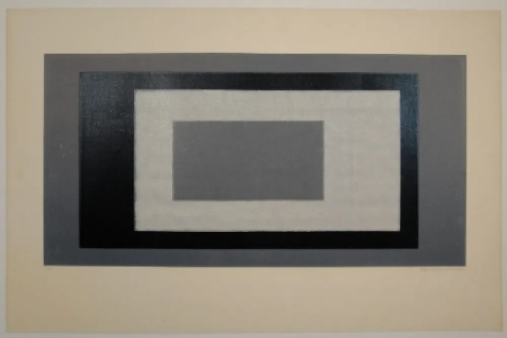 Houtsnede Bosshard - Holztafeldruck (vierfarbig). 