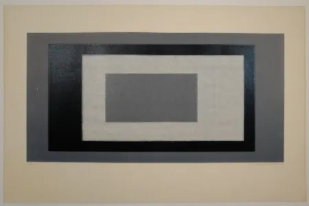 Houtsnede Bosshard - Holztafeldruck (vierfarbig). 