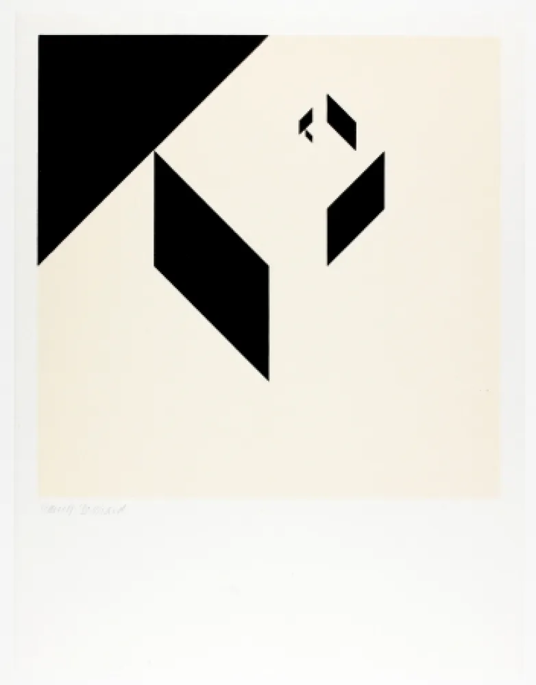 Houtsnede Bosshard - Variation 1