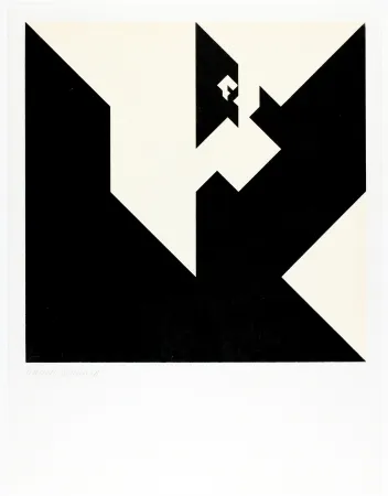 Houtsnede Bosshard - Variation 8